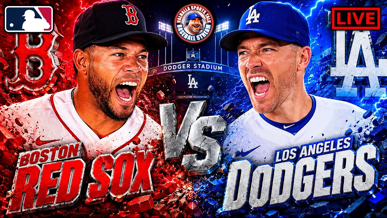 ⚾ Dodgers vs Red Sox LIVE | MLB Watch Party |Play-by-Play & Reactions