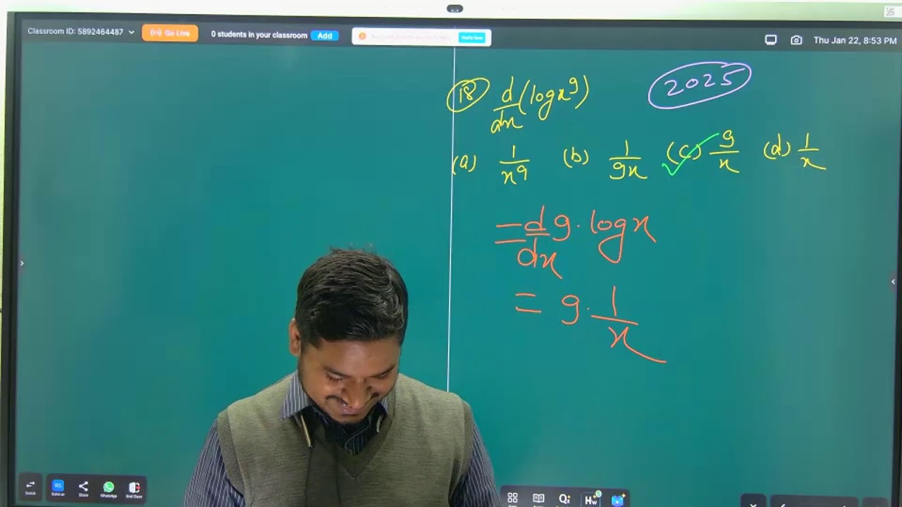differential calculus previous year objective question biharboard By Rohit Sir Math
