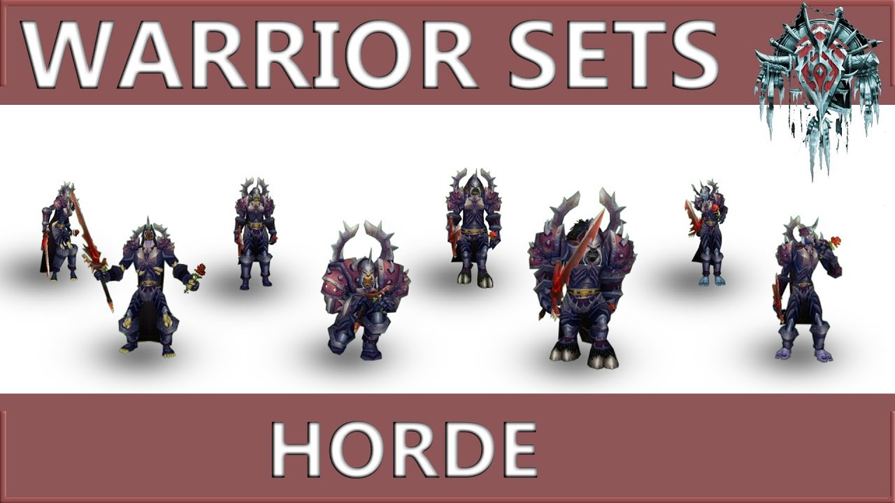 WOW Classic: Warrior Horde all Sets and Animations