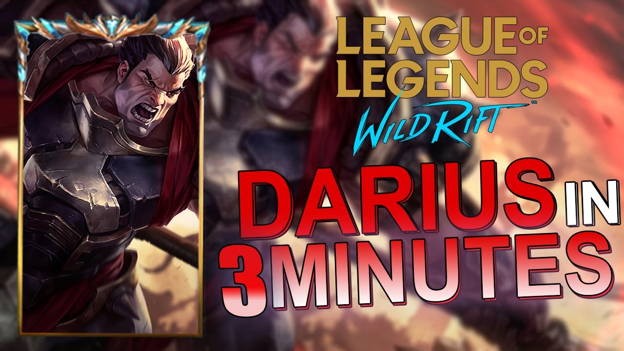 DARIUS in 3 MINUTES - Darius Guide, Combos, Laning Phase, Runes & Builds