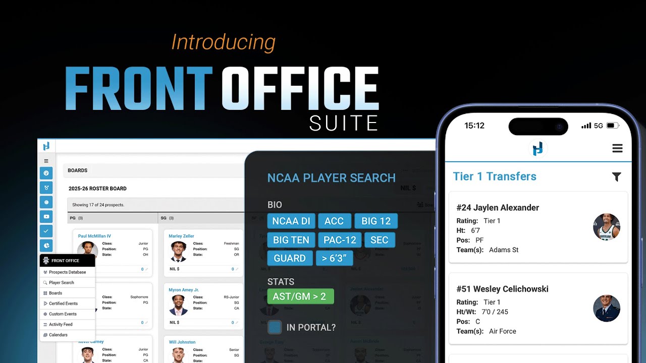 Front Office Suite Explained | The Platform Built for Modern College Basketball Recruiting