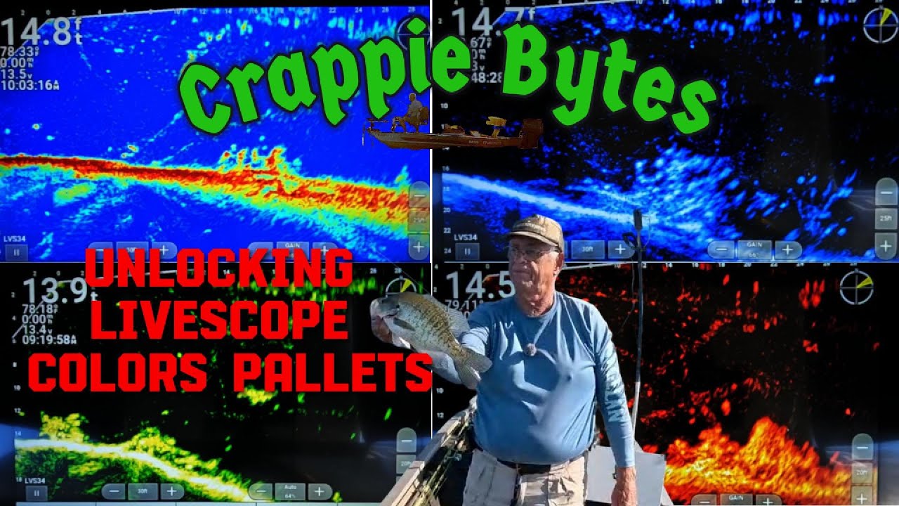 Открываем цветовые палитры Livescope! Найдите больше краппи #CrappieFishing #Livescope #fishingtips
