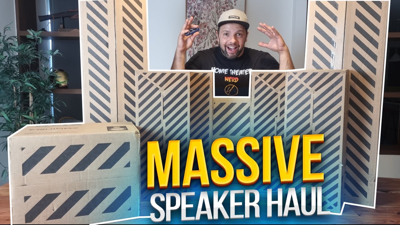 MASSIVE SPEAKER HAUL Unboxing #1 / Mini RIDICULOUS KRIX Home Theater Room