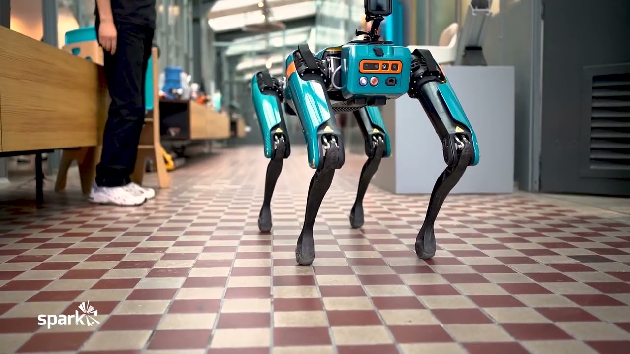 Robot dog visited Spark