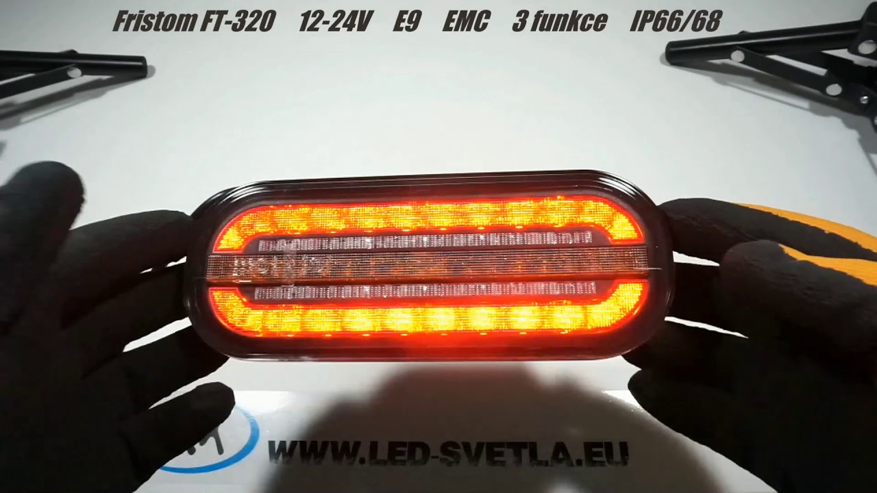 Zadní světlo LED FRISTOM FT-320 3 funkce