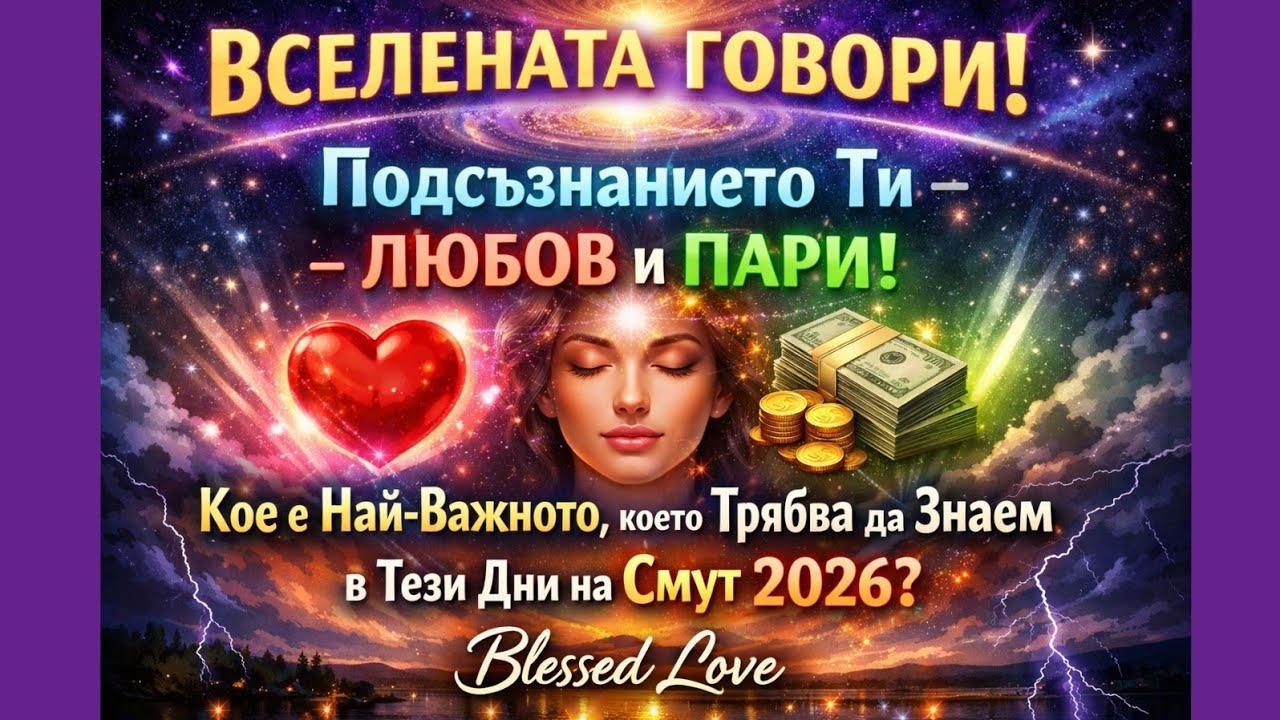 ВСЕЛЕНАТА ГОВОРИ📜! Подсъзнанието🩷ЛЮБОВ💰ПАРИ! Кое е Най-Важното, което Трябва да Знаем в Тези Дни?