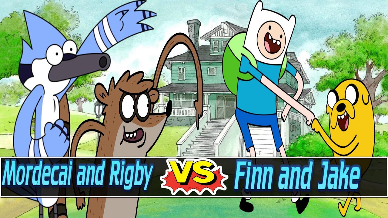 Mugen Battles | Mordecai/Rigby vs Finn/Jake | Regular Show vs Adventure Time