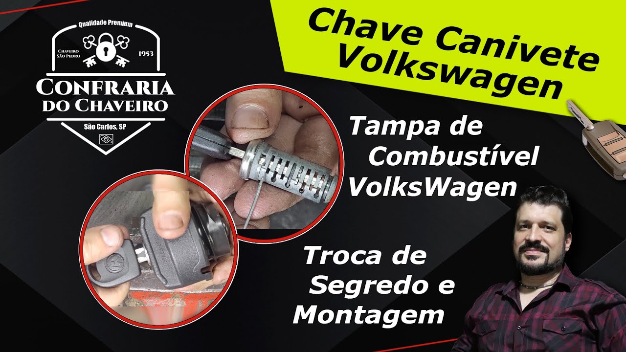 NA OFICINA: Troca de Segredo Tampa de Combustível Volkswagen - Como Desmontar a Tampa de Combustível