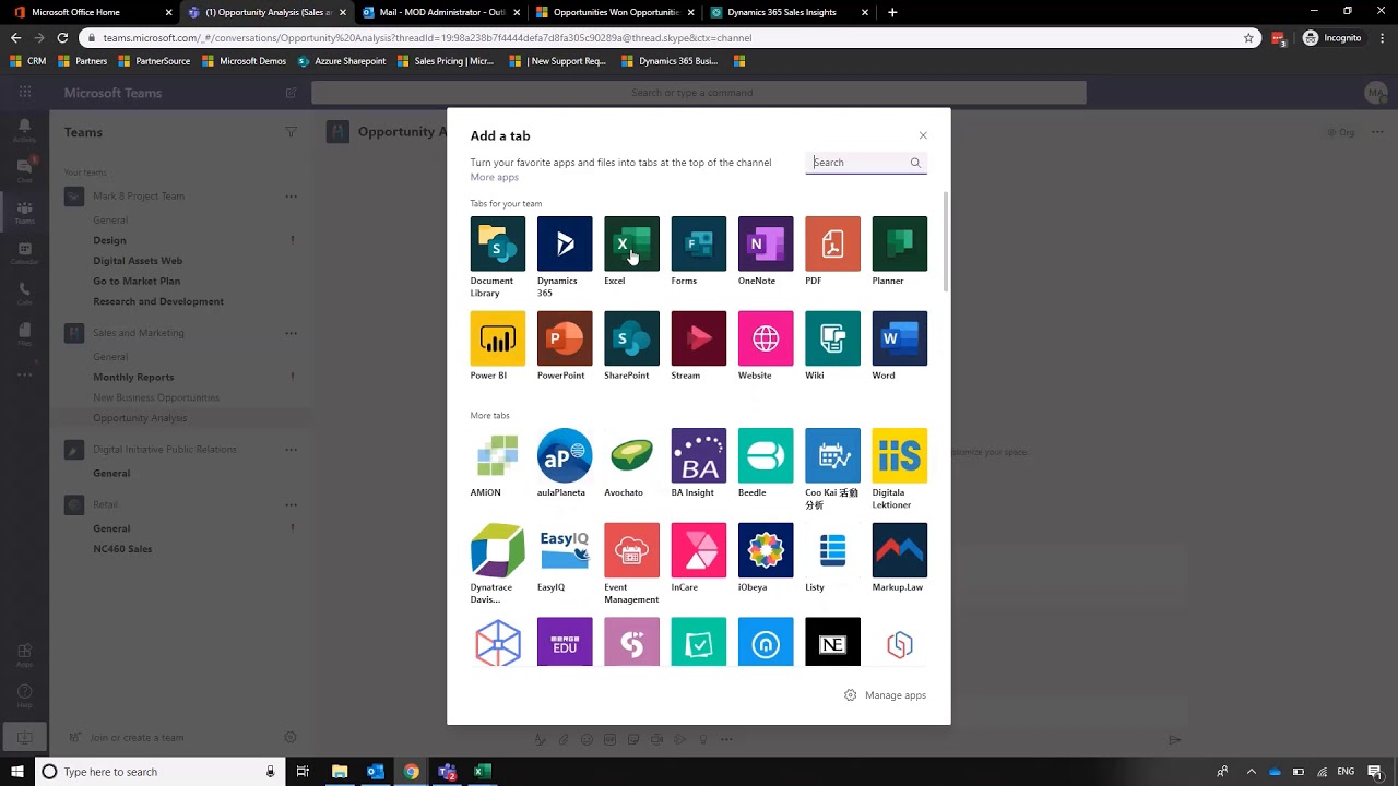 Integrating Dynamics 365 for Sales with Microsoft Teams