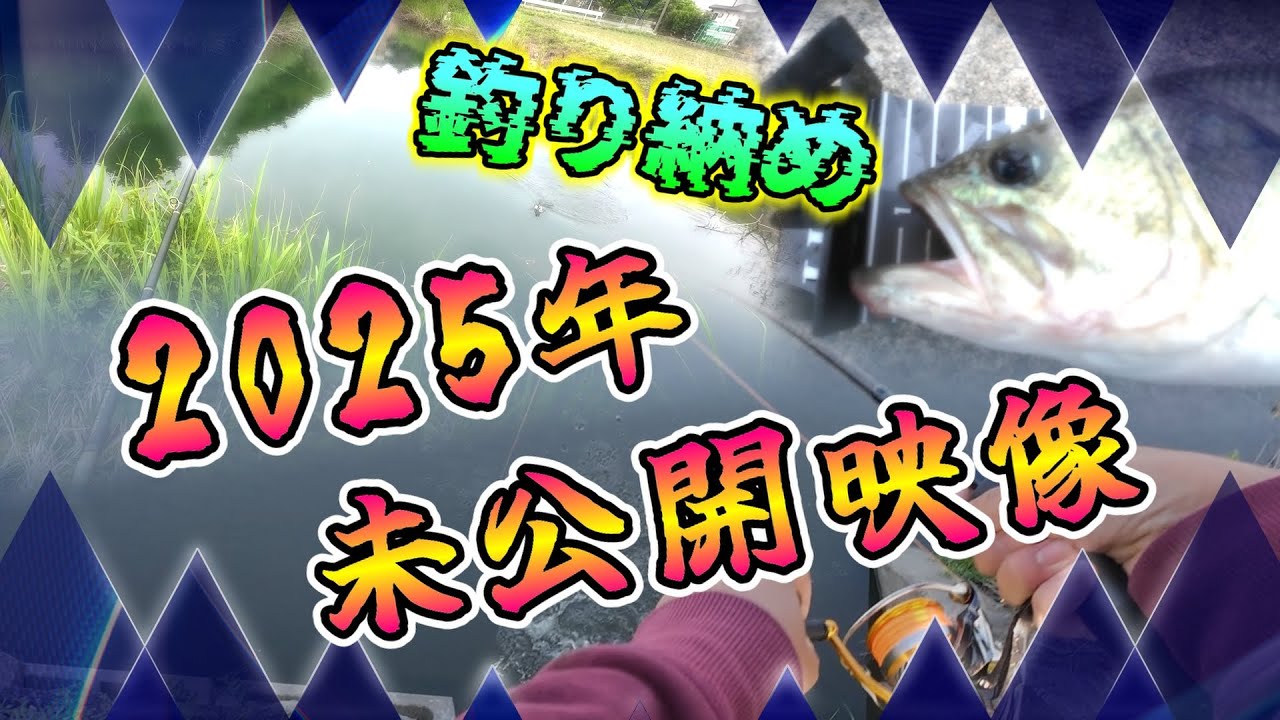 【バス釣り】年末ラストのクリーク釣行の結果は？やっぱりこの時期は、これしかない！今年の未公開映像も一挙公開！　　　【Black　Bass】【柳川クリーク】