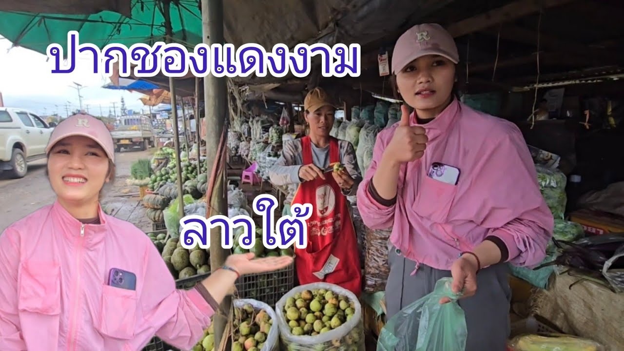 #เที่ยวลาวใต้ เลาะจากเมืองท่าแตง เซกอง-ปากชองแดนงาม #สาวลาว ปากชองงามๆ #บรรยากาศ สบายๆลาวใต้ #สปปลาว
