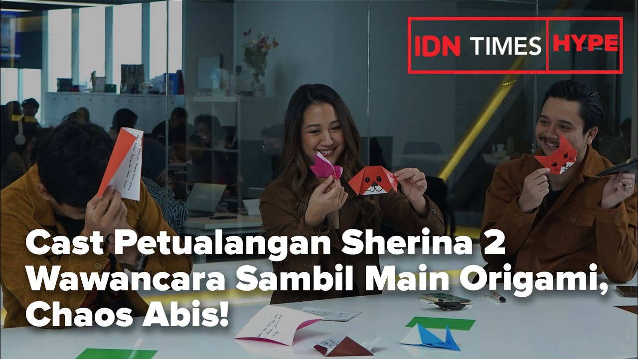 Cast Petualangan Sherina 2 Wawancara Sambil Main Origami, Chaos Abis!