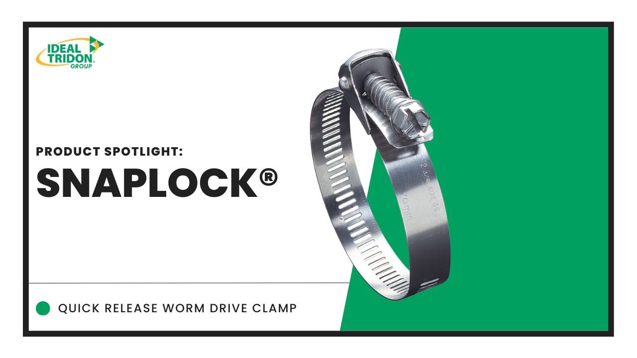 Snaplock&reg; Quick-Release Clamp |  Ideal Tridon Product Spotlight | For Closed-System Applications