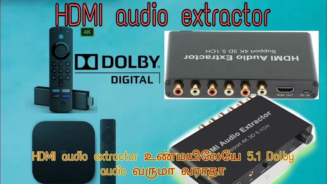 HDMI audio extractor | 5.1 Dolby digital | audio test