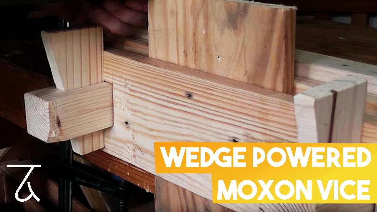Wedge Powered Moxon Vise [Woodworking Project] (Tool Build)