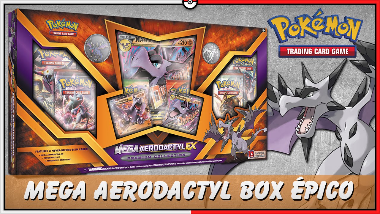 Pokémon TCG: UNBOX MEGA AERODACTYL EX BOX ÉPICA E RARA