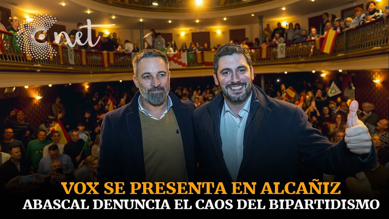 VOX se presenta en ALCAÑIZ con la presencia de SANTIAGO ABASCAL