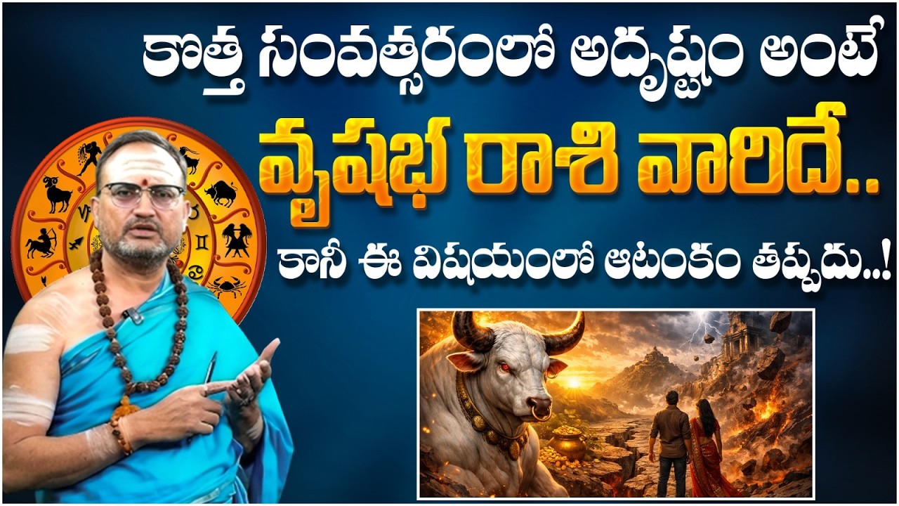 Vrushaba Rasi Ugadi 2026 Telugu | Taurus Horoscope 2026 | Nandibhatla Srihari Sharma | Bhakthi TV