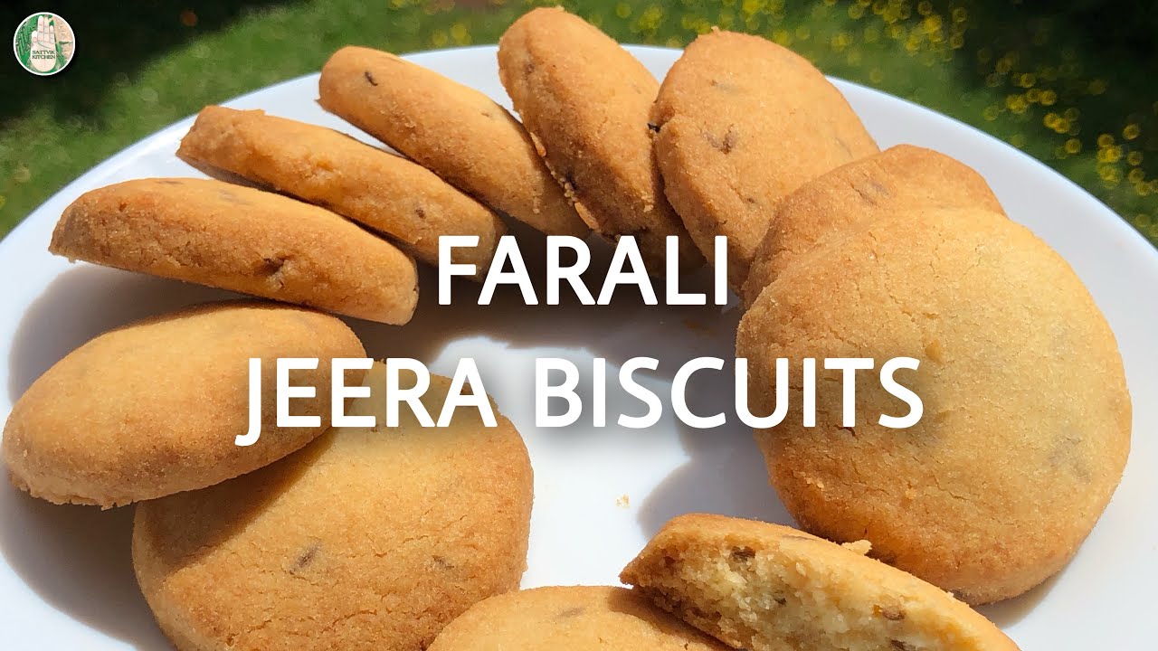 Jeera Biscuits recipe Farali Upvas Vrat Shravan Biscuits -  व्रत उपवास जीरा बिसकिट - Sattvik Kitchen