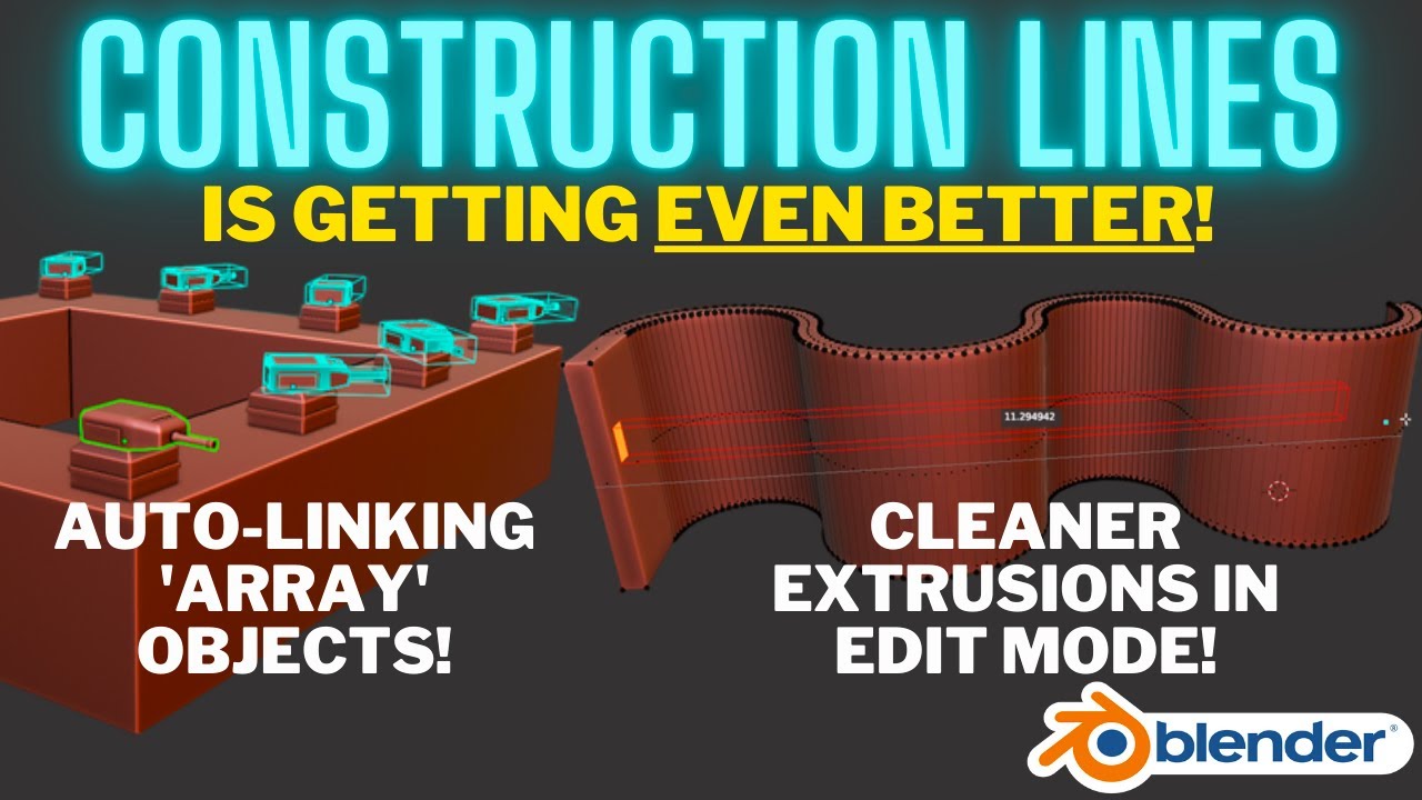 Construction Lines Add On Update - SktechUp / CAD Tools in Blender