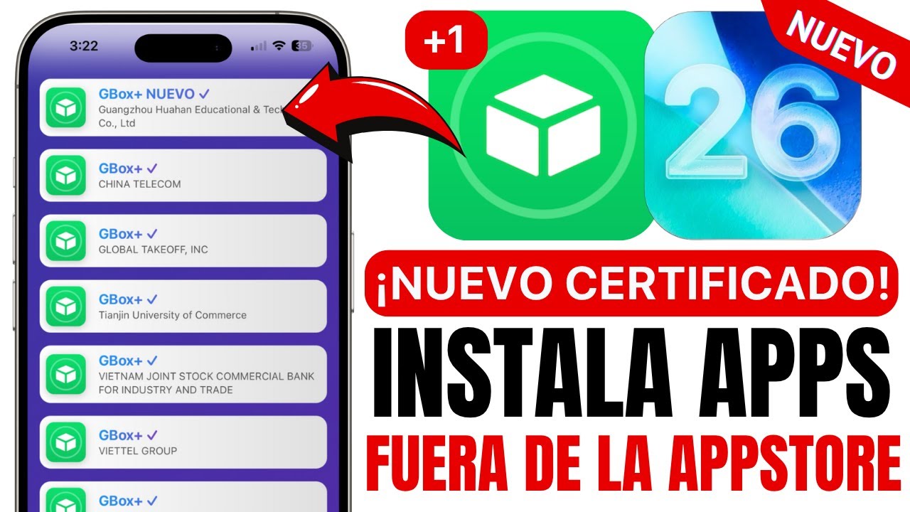 ¡GBOX PLUS NUEVO CERTIFICADO! Instala Apps FUERA de la AppStore con Gbox iOS 15-26