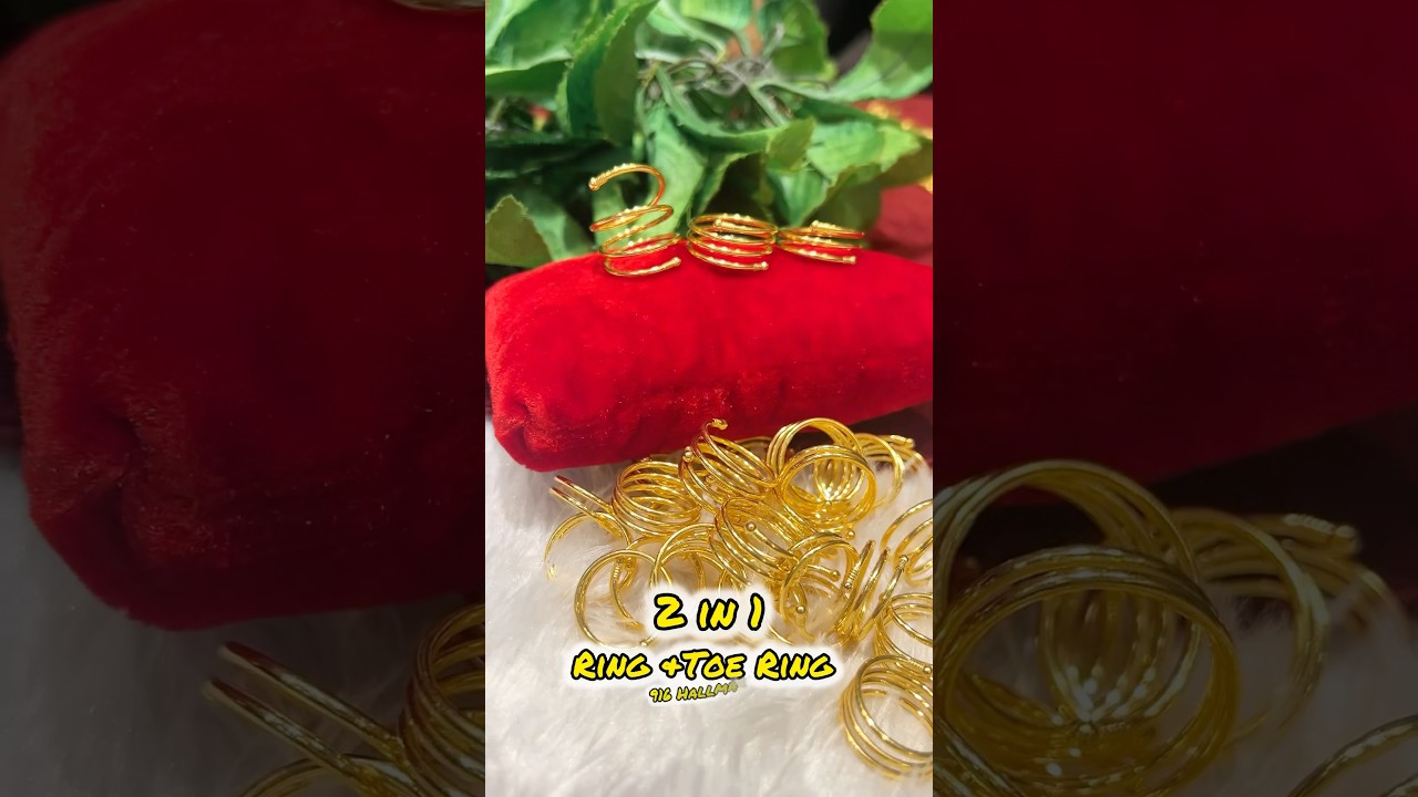 2 in 1 Ring cum Toe Ring 916 Hallmarked @Navaratnajewellers