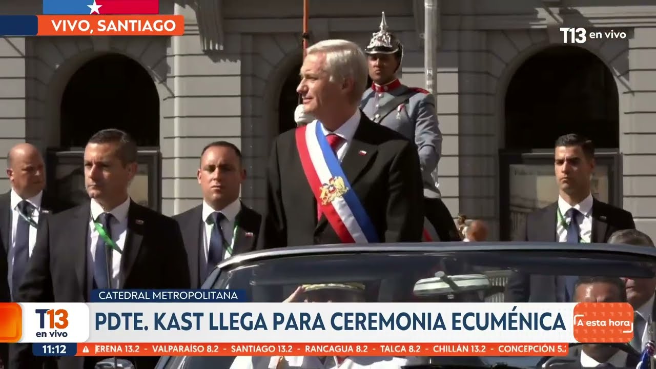 Presidente Kast acude a ceremonia ecuménica en la Catedral de Santiago
