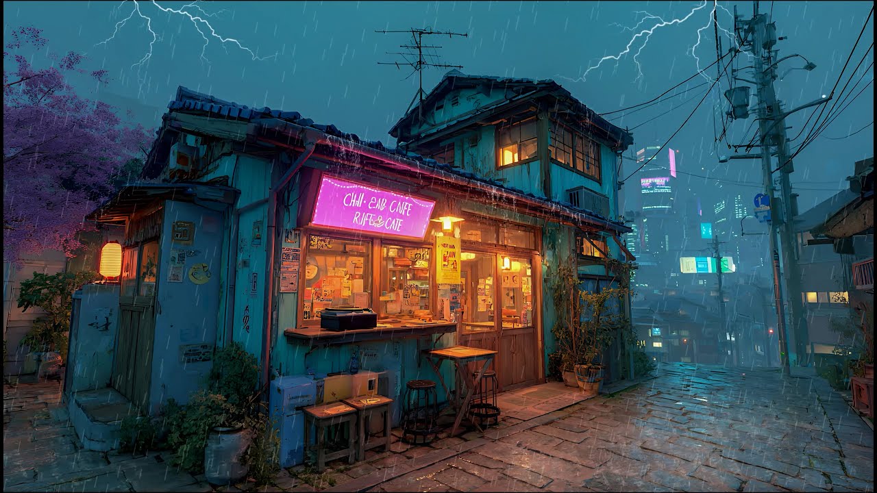 😌 Lofi Hip Hop for Late Night Study, Sleep & Relax | 🌧️ Soft Rain Ambience | 12 Hour Chill Mix