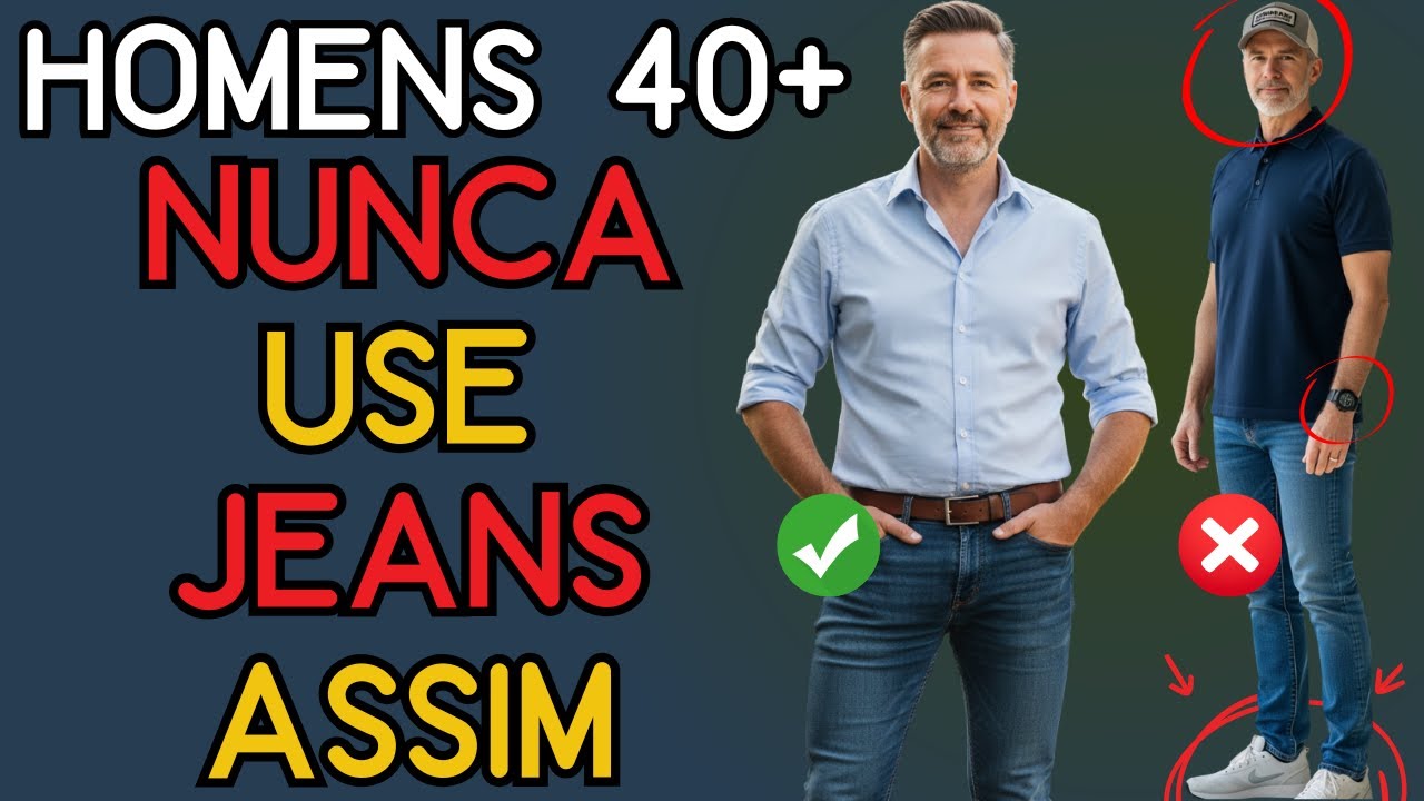Por Que o Jeans Escuro Muda Tudo Depois dos 40 | Moda Masculina 40+