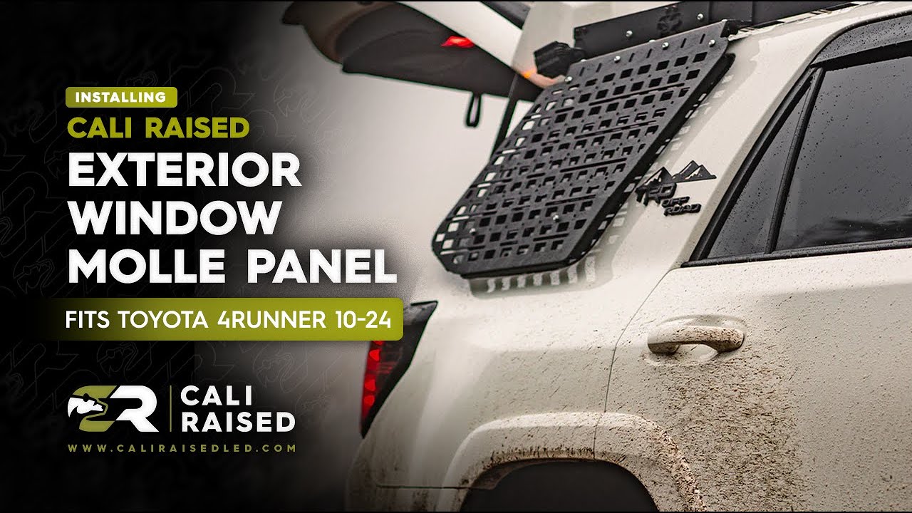 How To Install T4R 5th Gen Exterior Window Molle Panel For 2010-2024 Toyota 4Runner