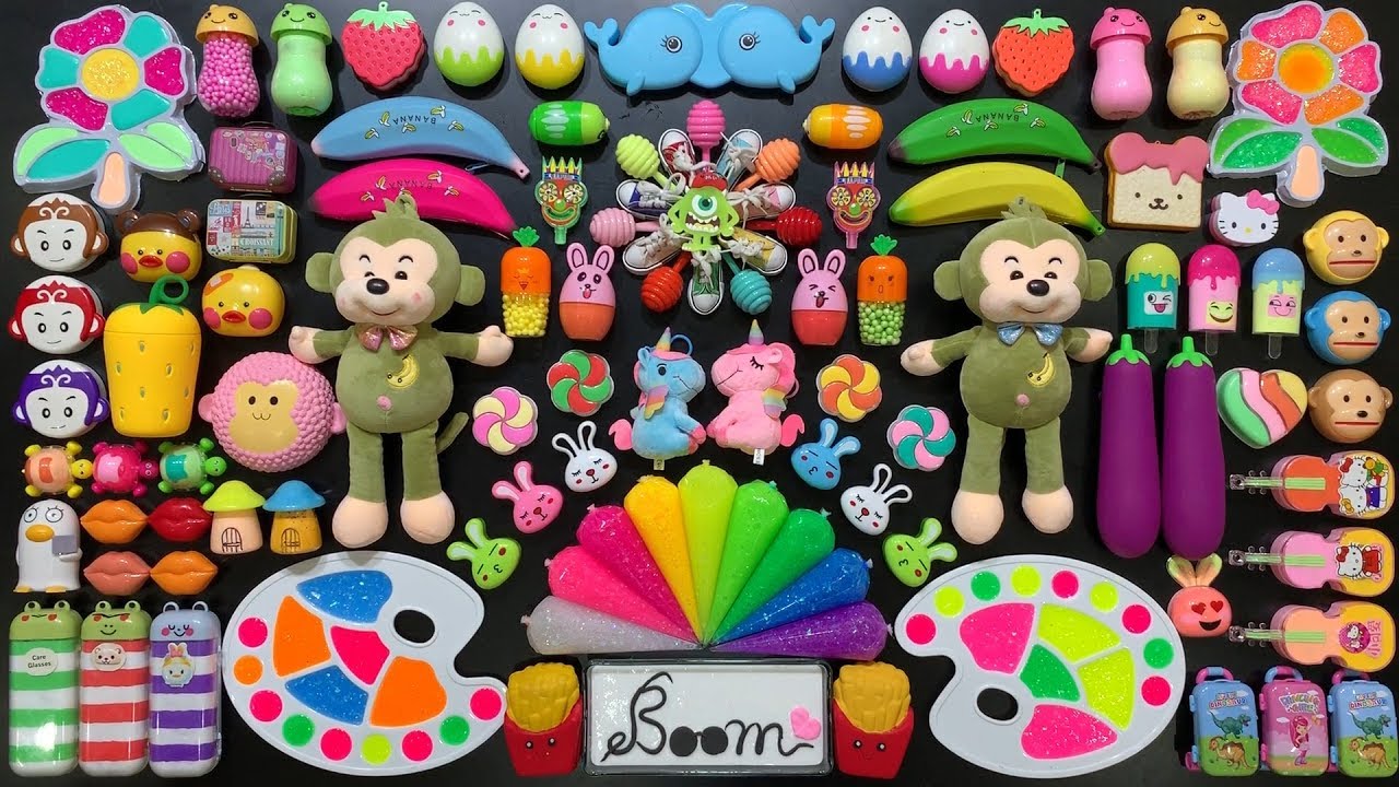 Festival of Colors! Mixing Random Things Into Slime! Piping Bags Slime! Satisfying Slime Smooth #765