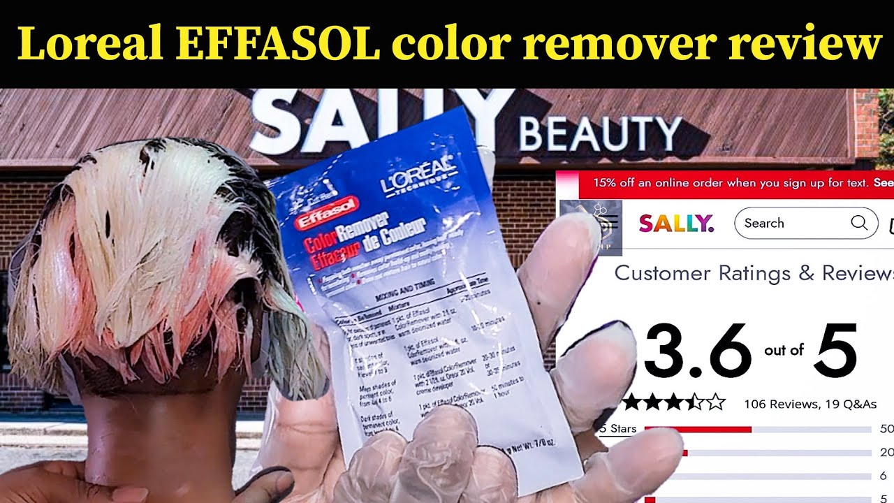 L'oreal EFFASOL color remover review