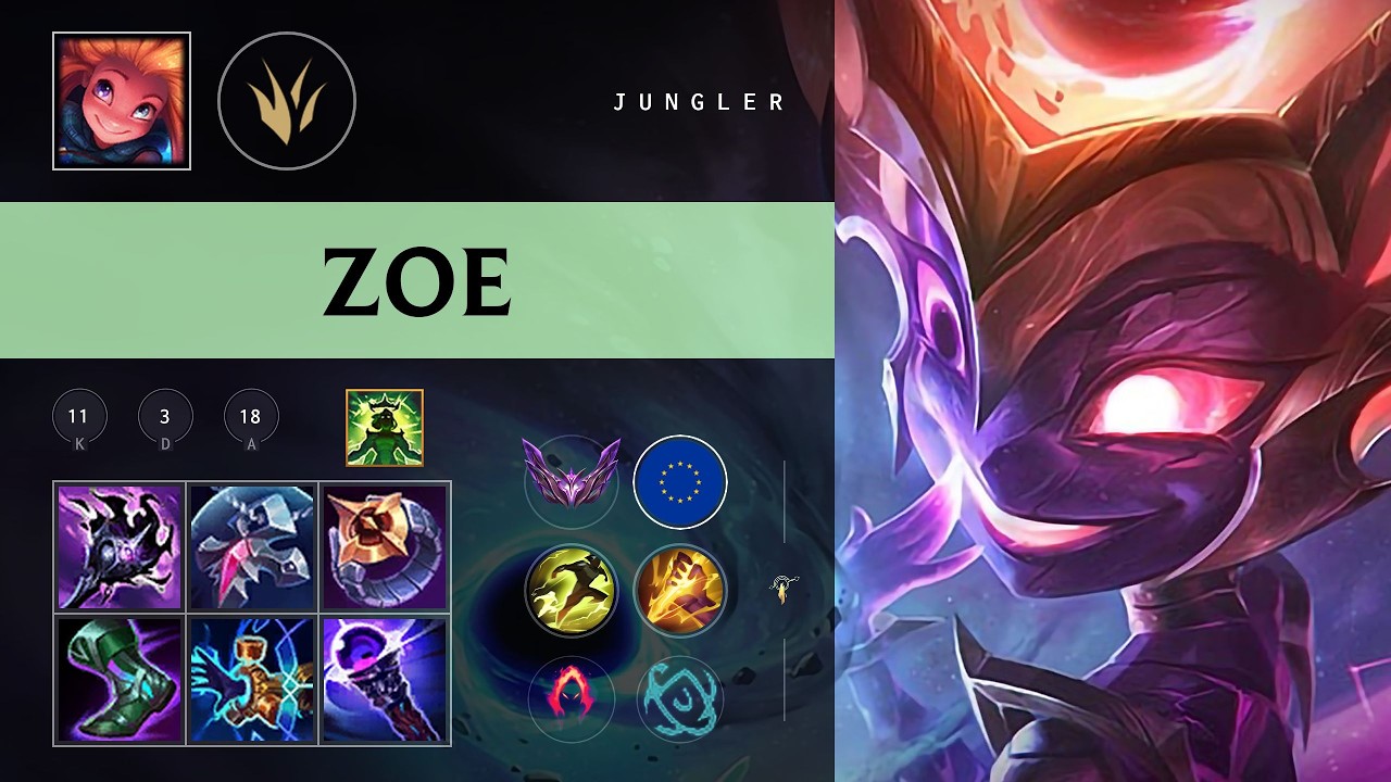 Zoe Jungle vs Zac - EUW Master Patch 26.09