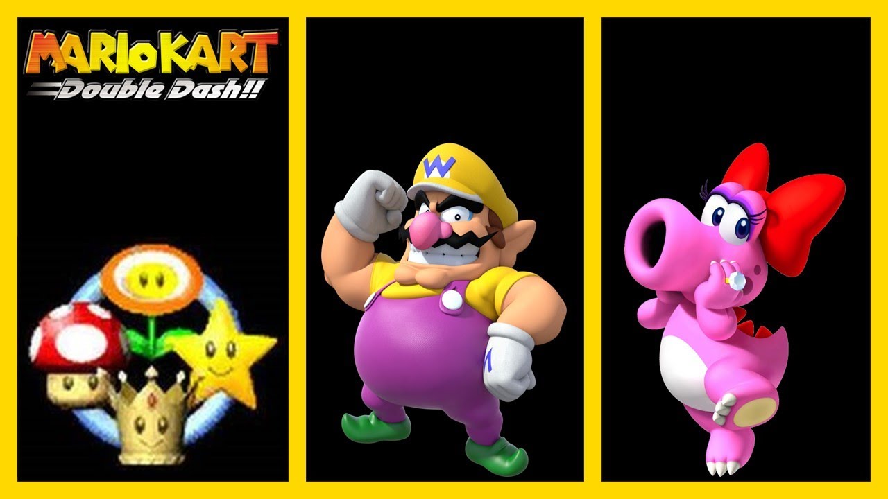 Mario Kart: Double Dash!! - ACT Mirror With Wario & Birdo