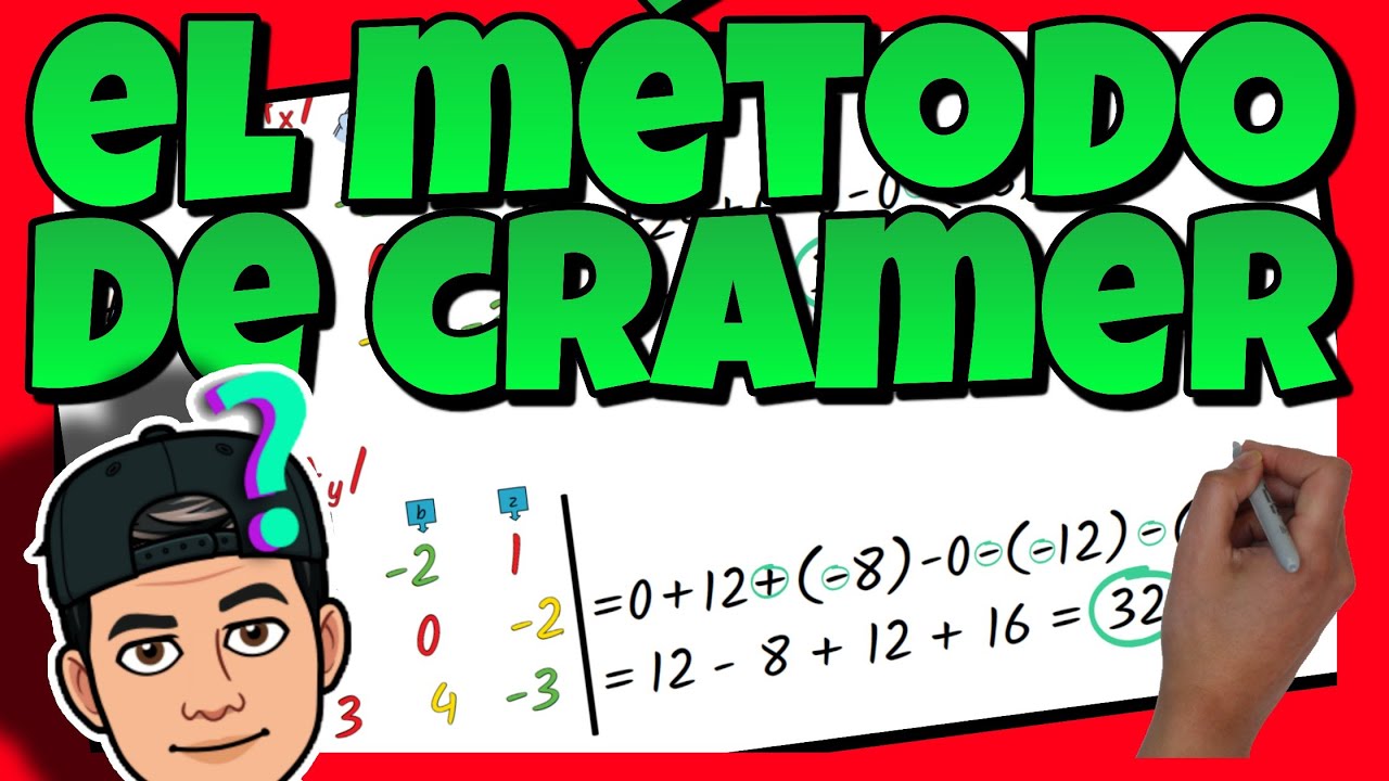🔴 MÉTODO de CRAMER para resolver SISTEMAS | Sistema de ecuaciones