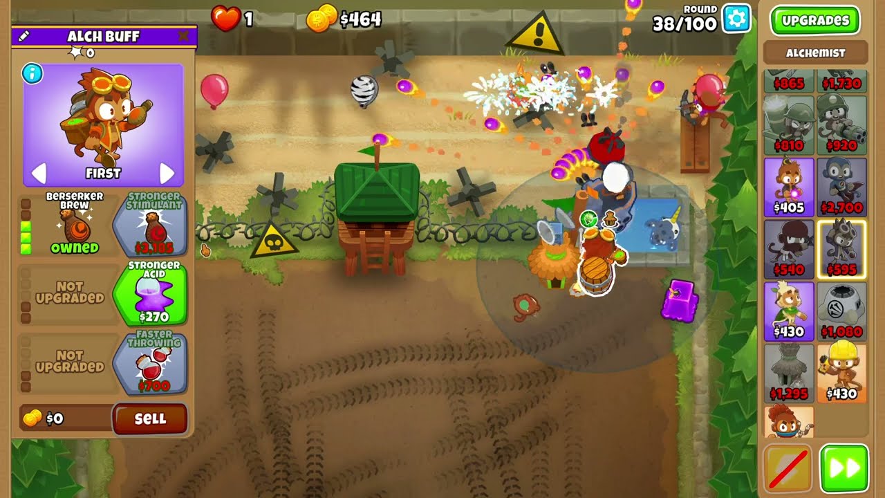 EXTREMELY EASY Firing Range Chimps BTD6