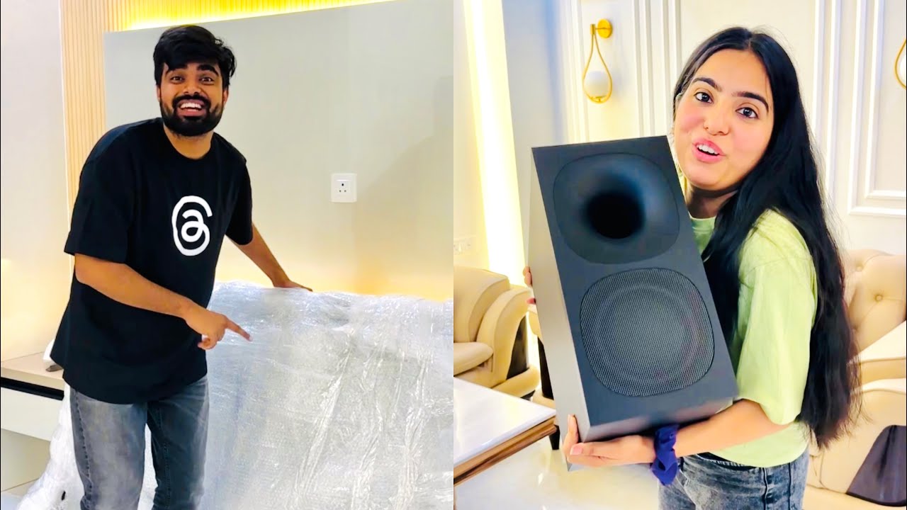New TV 📺 & Speakers 🔊 aa gye ghar pe 😍