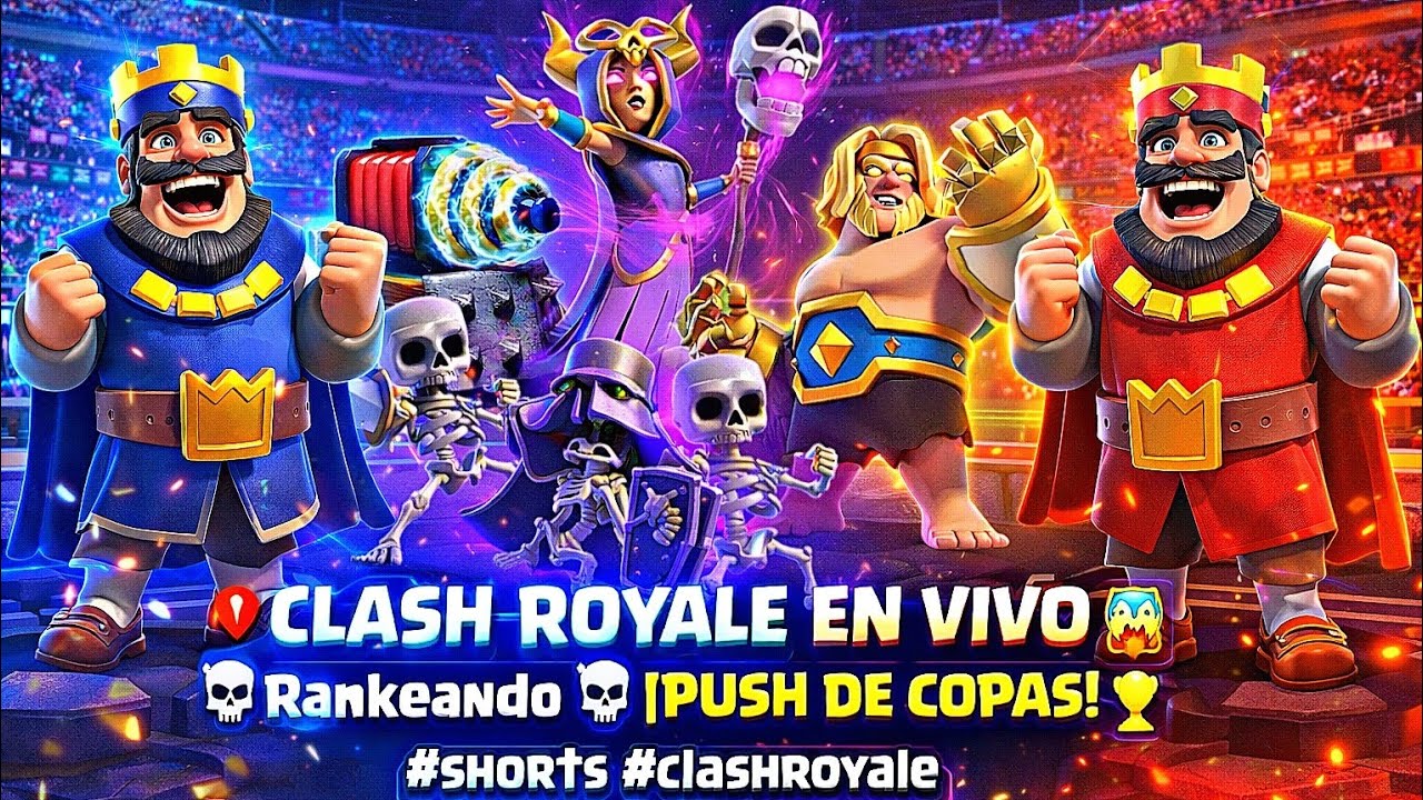 🔴 CLASH ROYALE EN VIVO 😱 Rankeando ☠️ ¡PUSH DE COPAS! 🏆🚨 #clashroyale #shorts