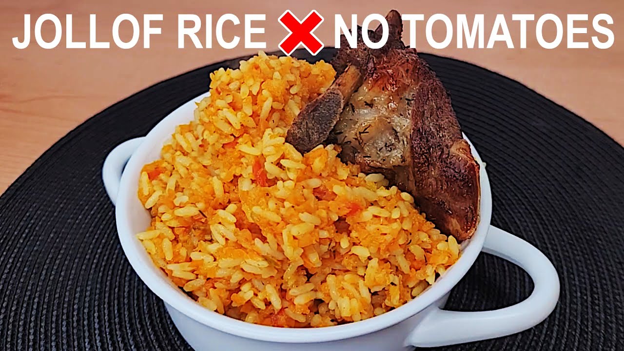 How To Cook Nigerian Jollof Rice Without Tomatoes Cook With Me | Flo Chinyere