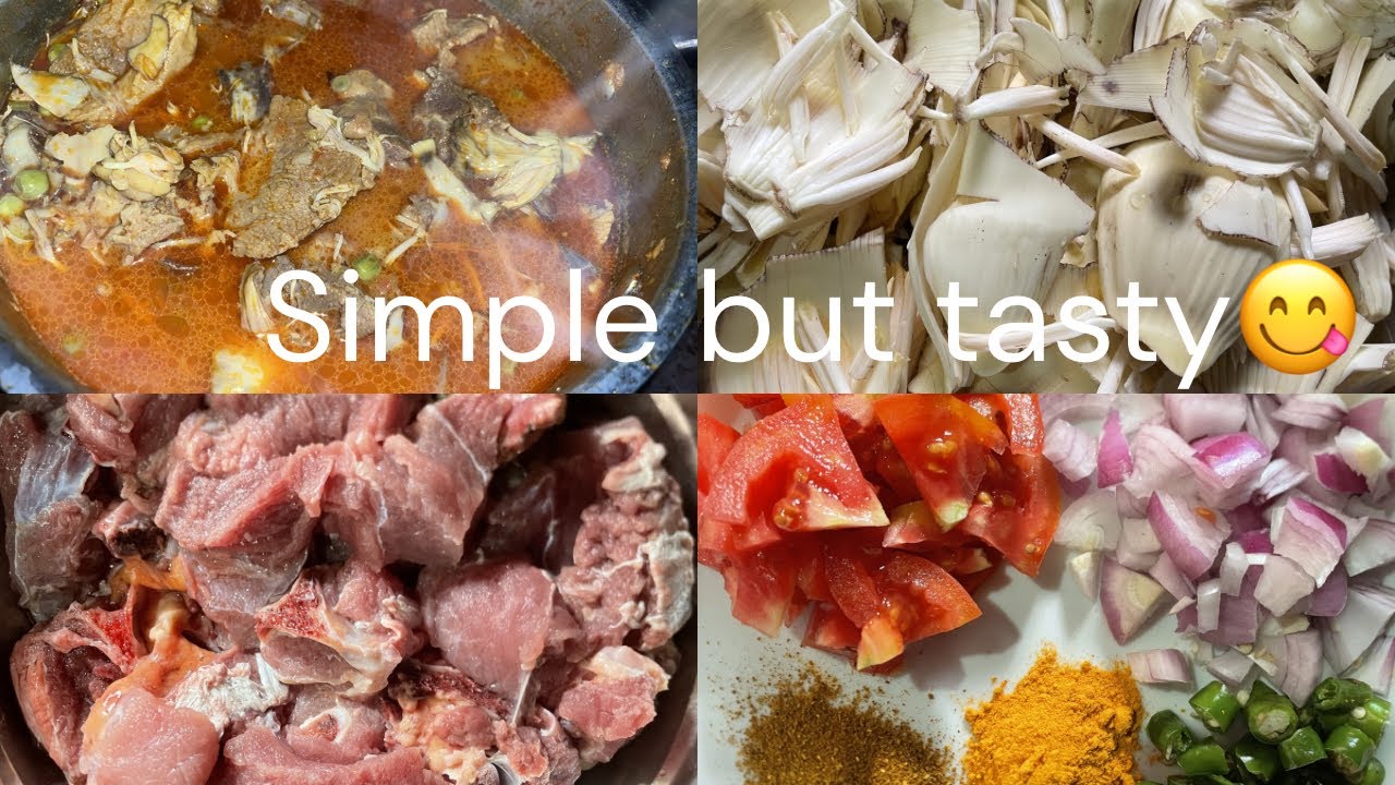 How to cook Beef meat with banana blossom 🌶️🫛😋/NAGA STYLE 🍲/