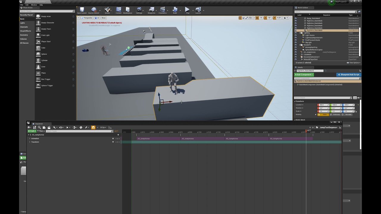 How to set an AI character to use root motion in UE4's Level Sequencer