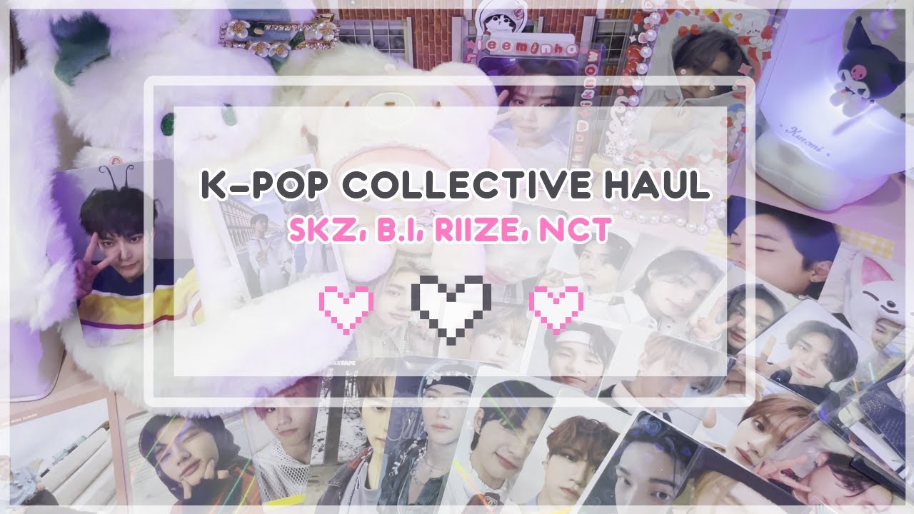 ♡ kpop photocards unboxing | распаковка карт | stray kids, b.i, nct, riize ♡