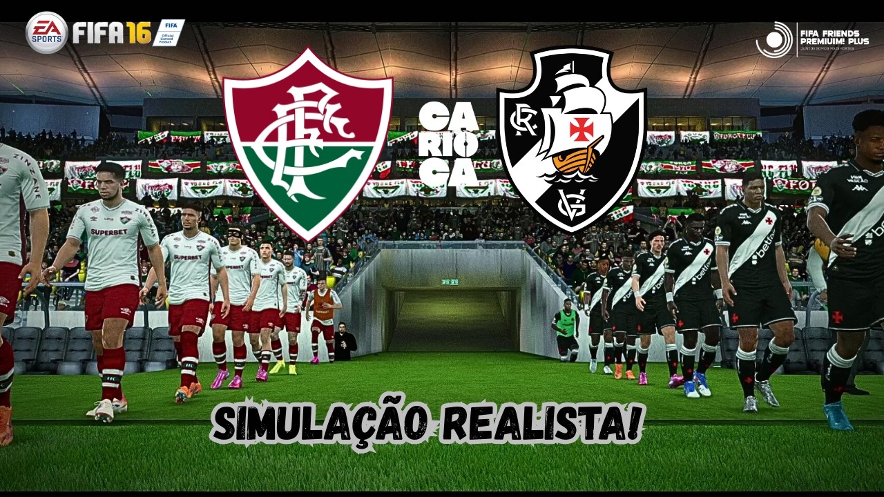 Fluminense VS vasco | semifinal do carioca 2026 |  simulação realista fifa friendes v8!