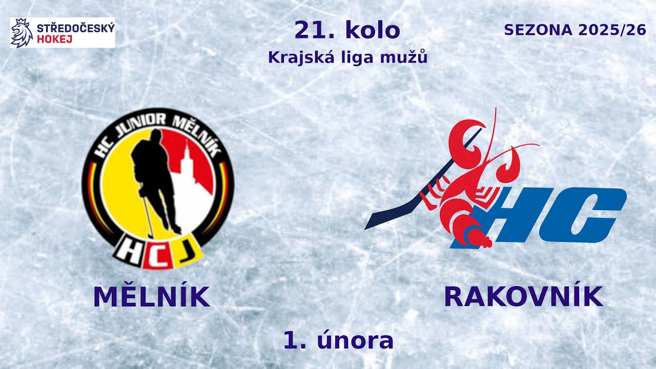 HC Junior Mělník vs. HC Rakovník  –  1:3  1.2.2026 - 21.kolo