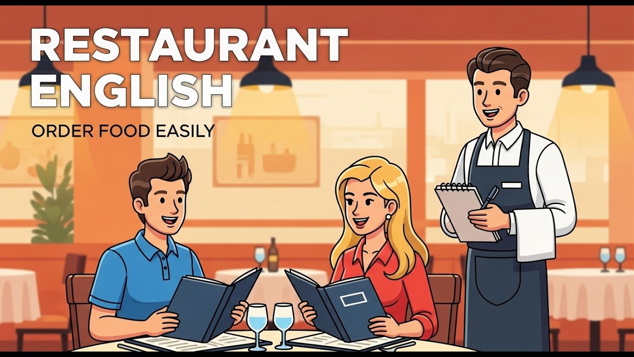 Episode13: English at the Restaurant | Order Food Confidently (Real-Life Conversation)