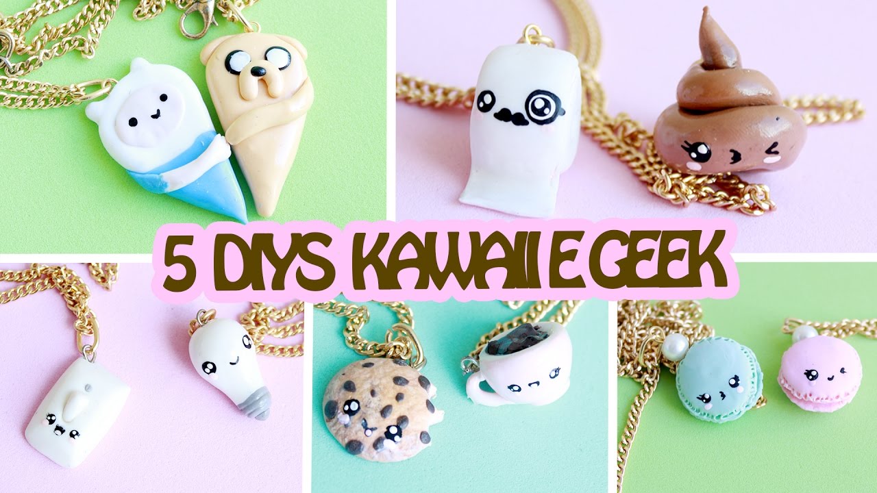DIY 5 ideias de colar da AMIZADE - Friendship Necklaces Kawaii e Geek