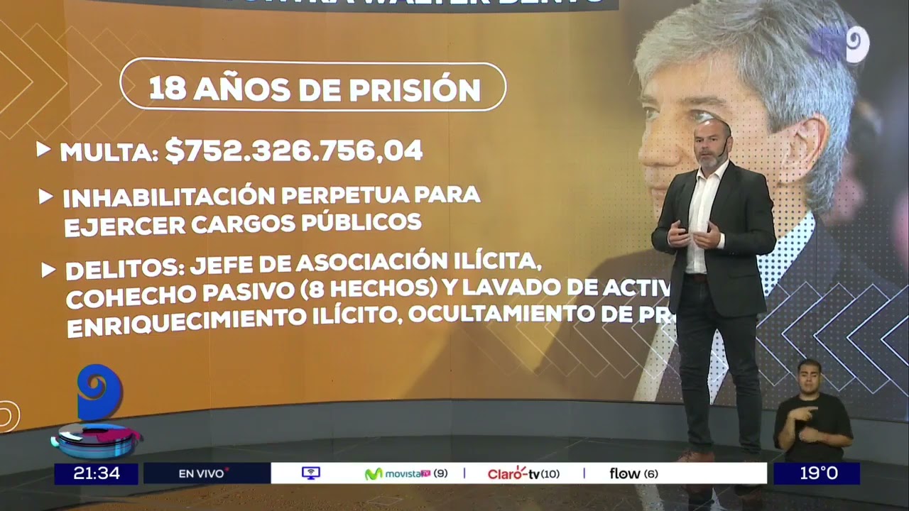 Caso Walter Bento: pidieron 18 años de prisión y una multa de $750 millones para el ex juez