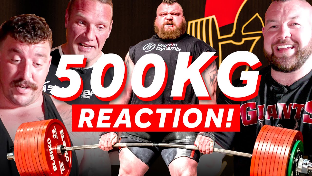 EDDIE HALL 500KG DEADLIFT | STRONGMEN REACT!