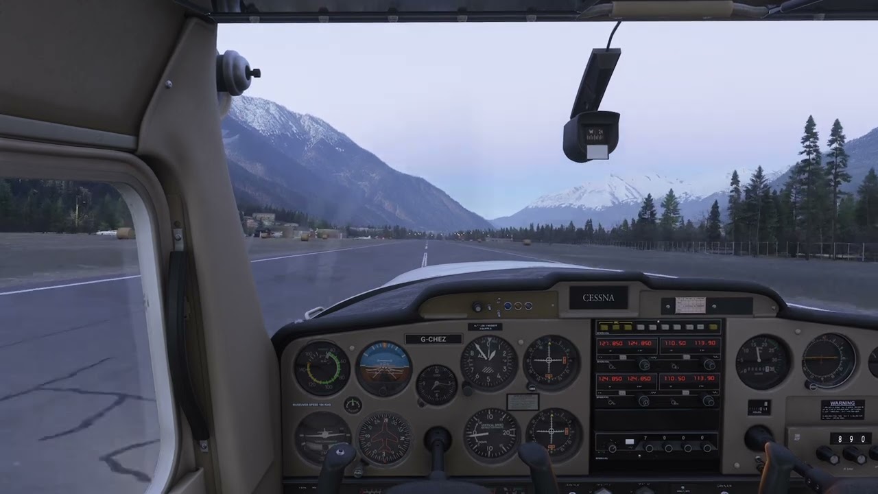 Landing in the swiss alps #msfs2024 #cessna