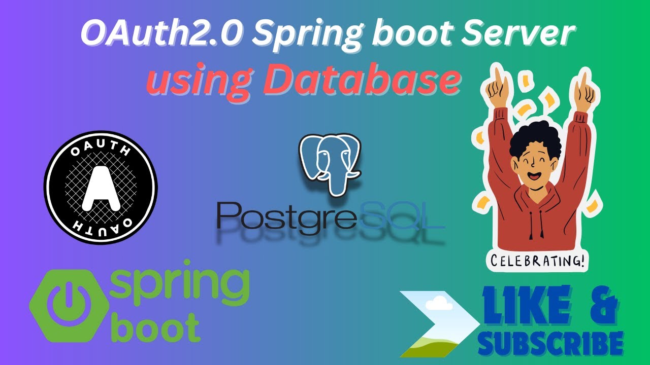 OAuth2.0 Spring boot Authorization Server Connect With Database | Latest | Postgresql